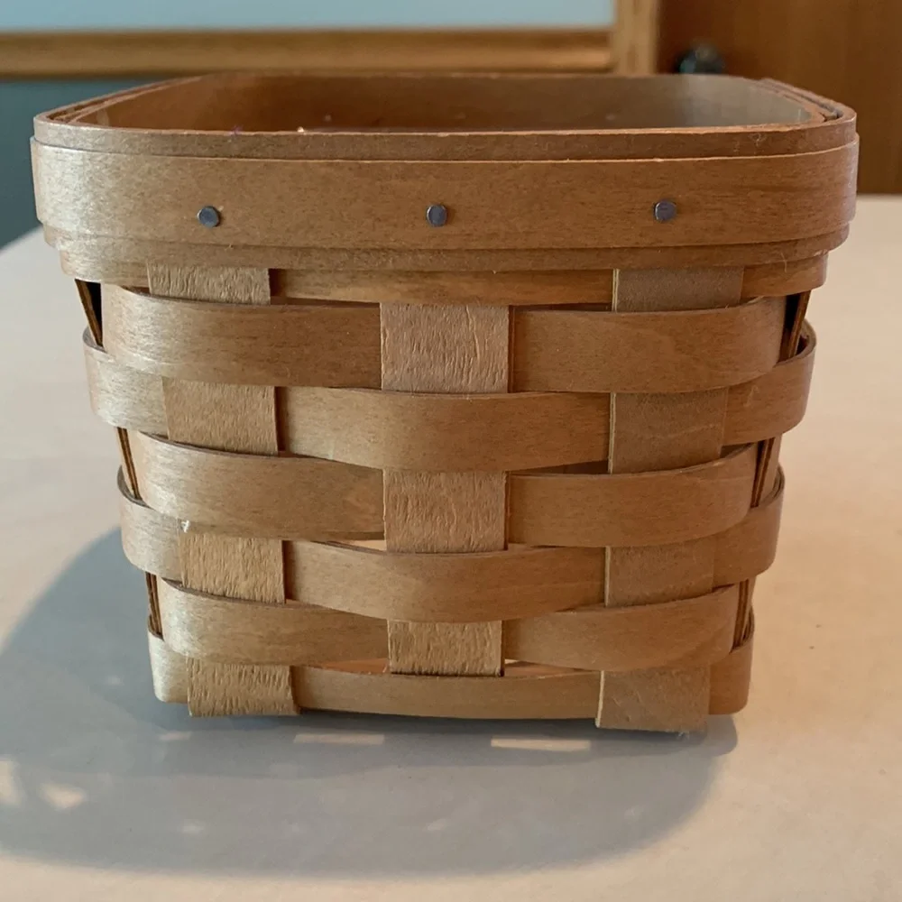 Longaberger Teaspoon Basket with Protector and Product card
